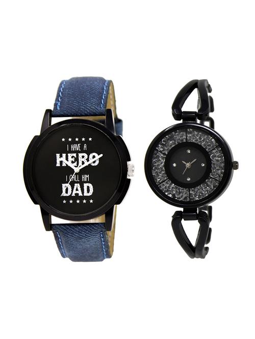 adk set of 2 analog couple watch-(lk-07-211) - 16411497 - Very Small Image - 1