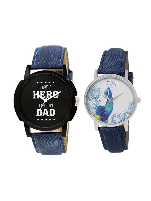 adk set of 2 analog couple watch-(lk-07-241) - 16411519 - Very Small Image - 1