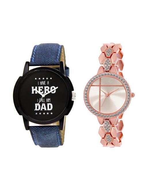 adk set of 2 analog couple watch-(lk-07-242) - 16411520 - Very Small Image - 1