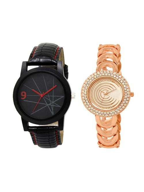 adk set of 2 analog couple watch-(lk-08-202) - 16411530 - Very Small Image - 1