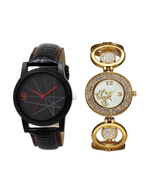 adk set of 2 analog couple watch-(lk-08-204) - 16411532 - Very Small Image - 1