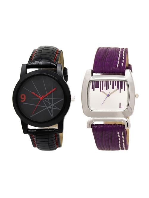 adk set of 2 analog couple watch-(lk-08-207) - 16411534 - Very Small Image - 1