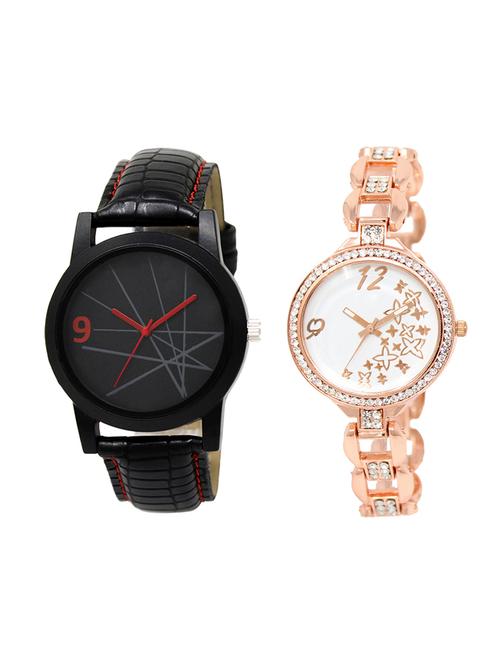 adk set of 2 analog couple watch-(lk-08-210) - 16411537 - Very Small Image - 1