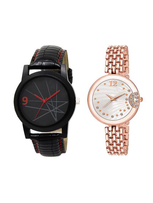 adk set of 2 analog couple watch-(lk-08-228) - 16411549 - Very Small Image - 1