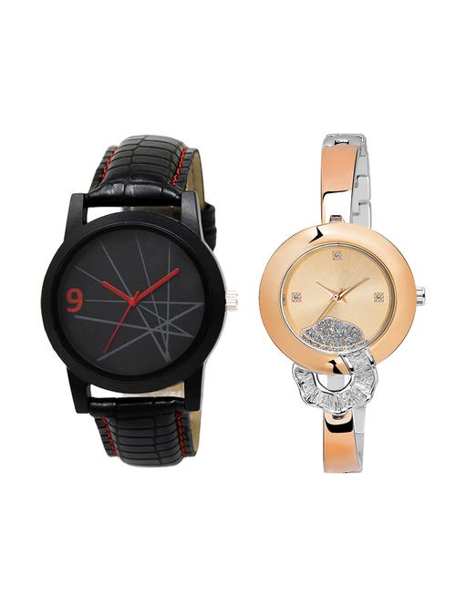 adk set of 2 analog couple watch-(lk-08-250) - 16411569 - Very Small Image - 1