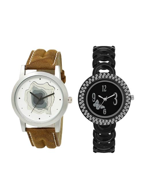 adk set of 2 analog couple watch-(lk-09-201) - 16411570 - Very Small Image - 1