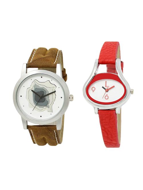 adk set of 2 analog couple watch-(lk-09-206) - 16411574 - Very Small Image - 1