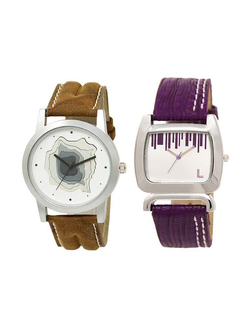 adk set of 2 analog couple watch-(lk-09-207) - 16411575 - Very Small Image - 1