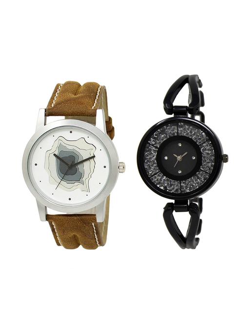 adk set of 2 analog couple watch-(lk-09-211) - 16411579 - Very Small Image - 1