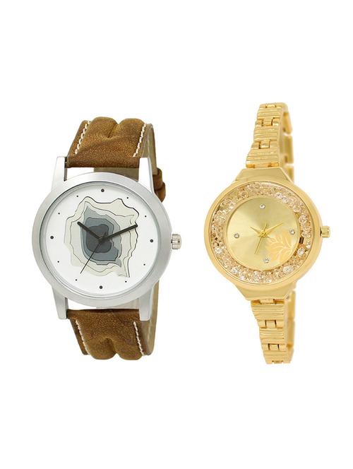 adk set of 2 analog couple watch-(lk-09-224) - 16411586 - Very Small Image - 1