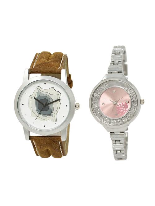 adk set of 2 analog couple watch-(lk-09-226) - 16411588 - Very Small Image - 1