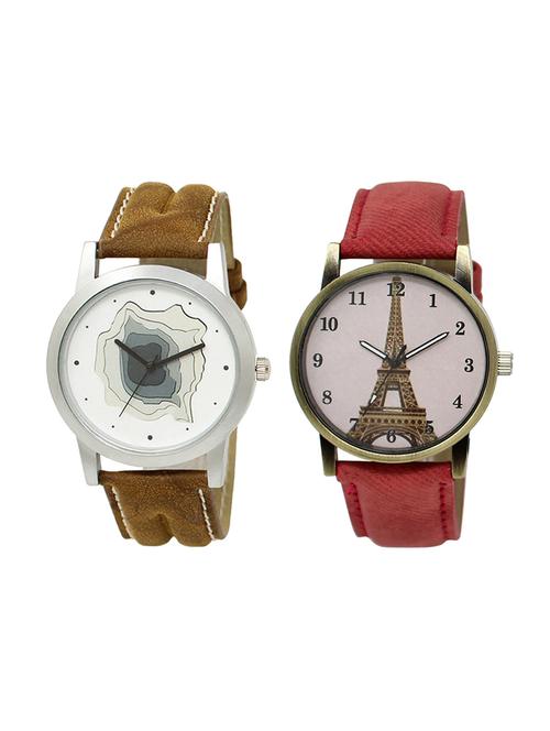 adk set of 2 analog couple watch-(lk-09-230) - 16411592 - Very Small Image - 1