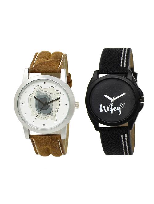 adk set of 2 analog couple watch-(lk-09-234) - 16411595 - Very Small Image - 1