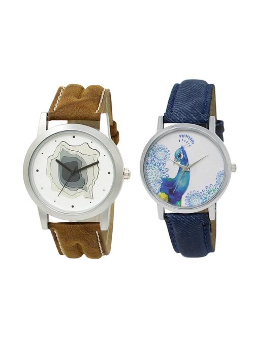 adk set of 2 analog couple watch-(lk-09-241) - 16411601 - Very Small Image - 1