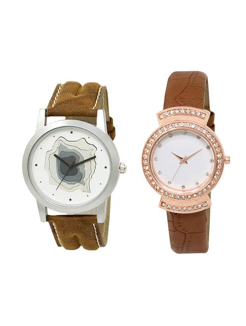 adk set of 2 analog couple watch-(lk-09-245) - 16411605 - Very Small Image - 1