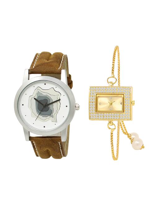 adk set of 2 analog couple watch-(lk-09-247) - 16411607 - Very Small Image - 1