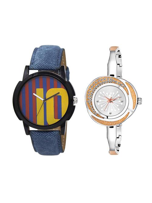 adk set of 2 analog couple watch-(lk-10-249) - 16411650 - Very Small Image - 1