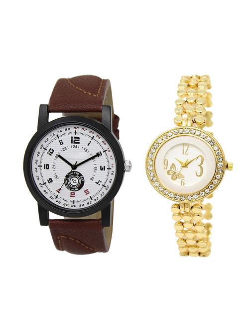 adk set of 2 analog couple watch-(lk-11-203) - 16411654 - Very Small Image - 1