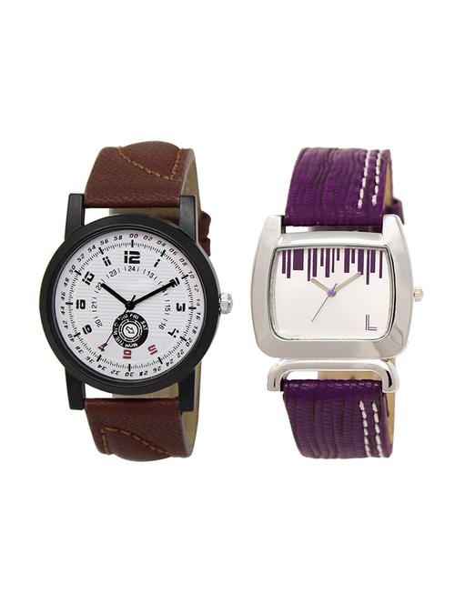 adk set of 2 analog couple watch-(lk-11-207) - 16411657 - Very Small Image - 1