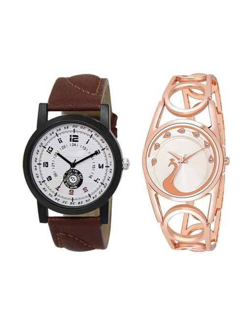 adk set of 2 analog couple watch-(lk-11-232) - 16411675 - Very Small Image - 1