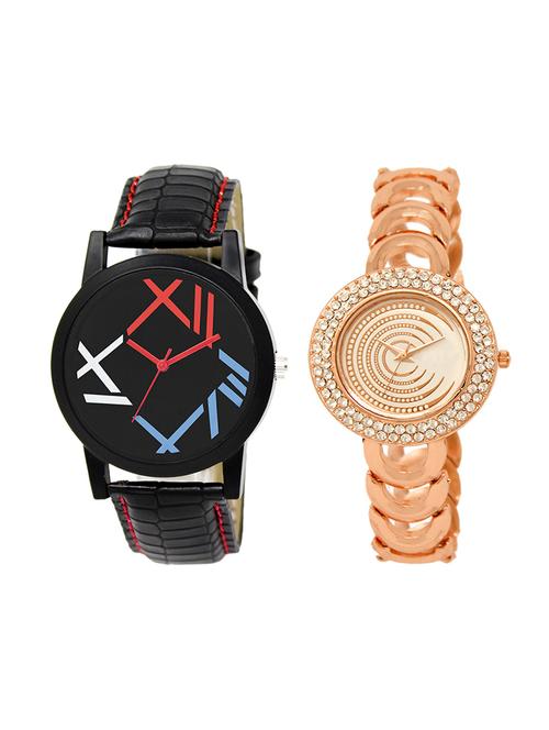 adk set of 2 analog couple watch-(lk-12-202) - 16411694 - Very Small Image - 1