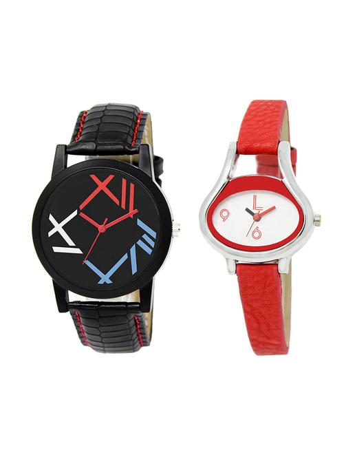 adk set of 2 analog couple watch-(lk-12-206) - 16411697 - Very Small Image - 1