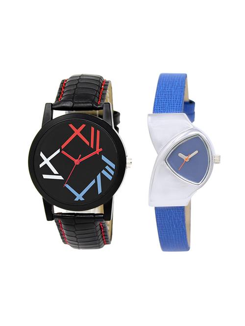 adk set of 2 analog couple watch-(lk-12-208) - 16411699 - Very Small Image - 1