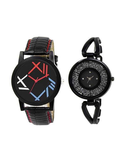 adk set of 2 analog couple watch-(lk-12-211) - 16411702 - Very Small Image - 1