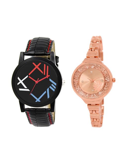 adk set of 2 analog couple watch-(lk-12-225) - 16411710 - Very Small Image - 1