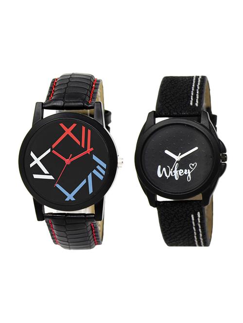 adk set of 2 analog couple watch-(lk-12-234) - 16411718 - Very Small Image - 1
