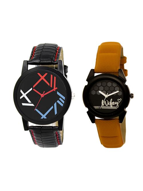 adk set of 2 analog couple watch-(lk-12-235) - 16411719 - Very Small Image - 1