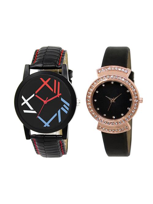 adk set of 2 analog couple watch-(lk-12-244) - 16411727 - Very Small Image - 1