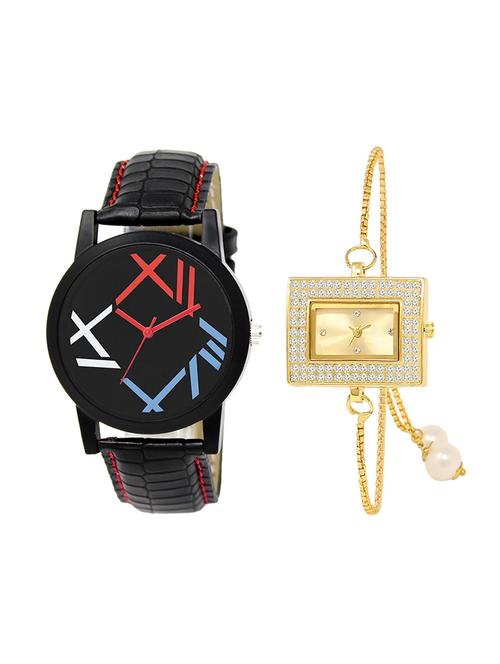 adk set of 2 analog couple watch-(lk-12-247) - 16411730 - Very Small Image - 1