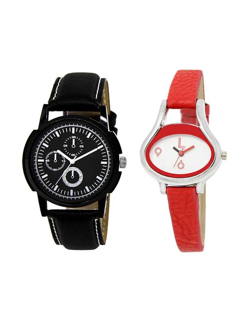 adk set of 2 analog couple watch-(lk-13-206) - 16411738 - Very Small Image - 1
