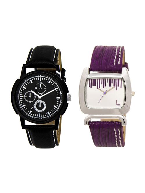 adk set of 2 analog couple watch-(lk-13-207) - 16411739 - Very Small Image - 1