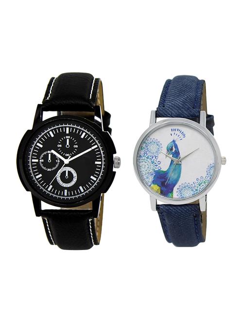 adk set of 2 analog couple watch-(lk-13-241) - 16411765 - Very Small Image - 1