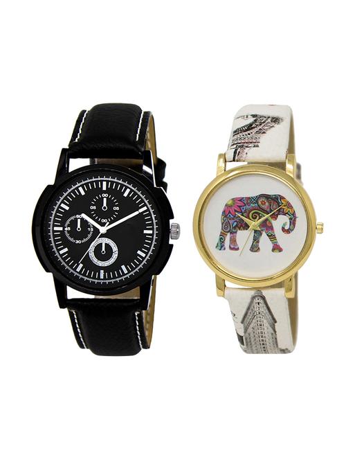 adk set of 2 analog couple watch-(lk-13-243) - 16411767 - Very Small Image - 1