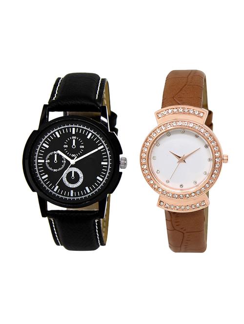 adk set of 2 analog couple watch-(lk-13-245) - 16411769 - Very Small Image - 1