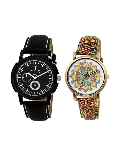 adk set of 2 analog couple watch-(lk-13-248) - 16411772 - Very Small Image - 1