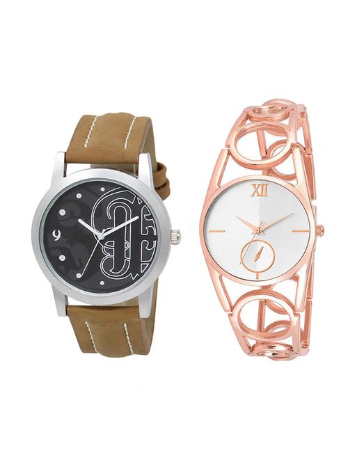 adk set of 2 analog couple watch-(lk-14-213) - 16411785 - Very Small Image - 1