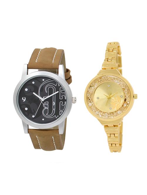 adk set of 2 analog couple watch-(lk-14-224) - 16411791 - Very Small Image - 1