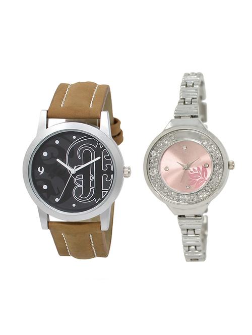 adk set of 2 analog couple watch-(lk-14-226) - 16411793 - Very Small Image - 1