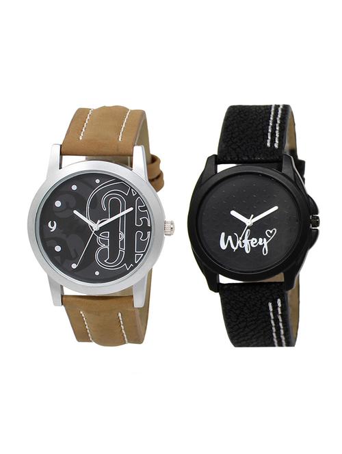 adk set of 2 analog couple watch-(lk-14-234) - 16411800 - Very Small Image - 1