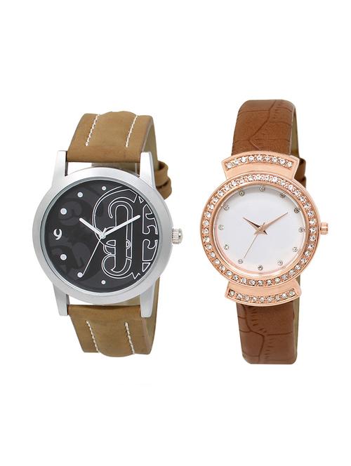 adk set of 2 analog couple watch-(lk-14-245) - 16411810 - Very Small Image - 1