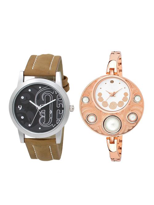 adk set of 2 analog couple watch-(lk-14-246) - 16411811 - Very Small Image - 1