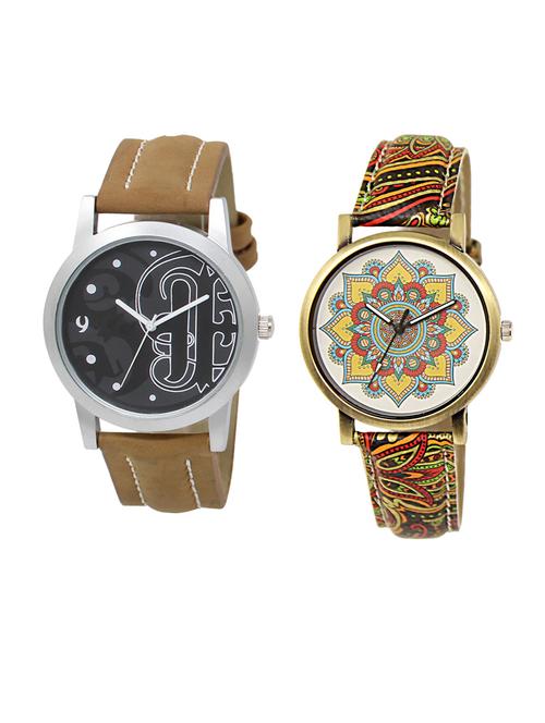 set of 2 analog couple watch (lk-14-248) - 16411813 - Very Small Image - 1