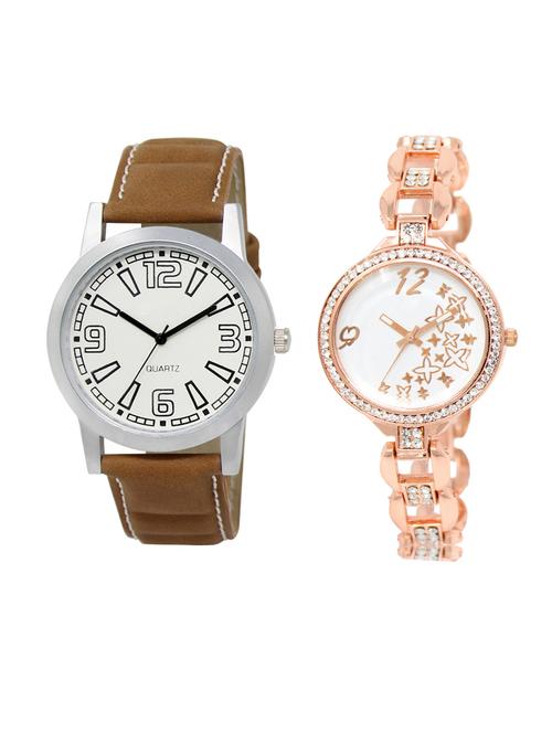 set of 2 analog couple watch (lk-15-210) - 16411824 - Very Small Image - 1