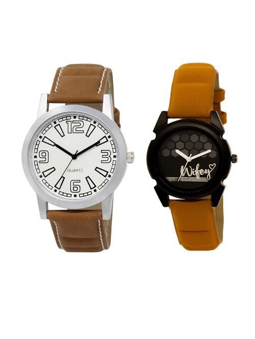 set of 2 analog couple watch (lk-15-235) - 16411842 - Very Small Image - 1