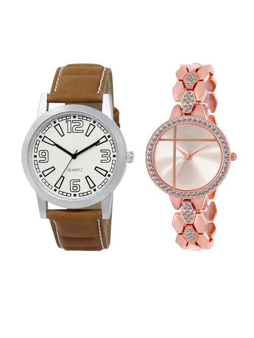 set of 2 analog couple watch (lk-15-242) - 16411848 - Very Small Image - 1