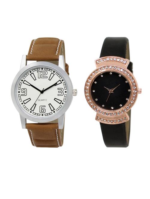 set of 2 analog couple watch (lk-15-244) - 16411850 - Very Small Image - 1